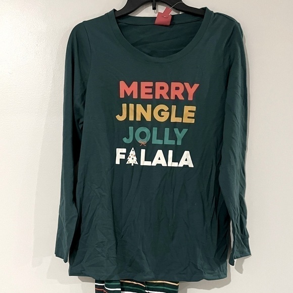 Family Pajamas Matching Womens Merry Jingle Mix It Family Pajama Set M - Picture 5 of 10